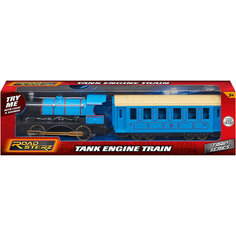 Паровозик Roadsterz голубой с вагоном, HTI