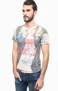 Разноцветная футболка с короткими рукавами Guess