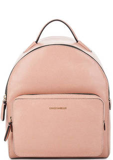 Розовый рюкзак из сафьяновой кожи Coccinelle