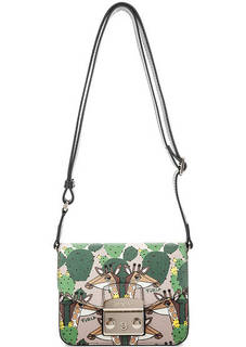 Маленькая кожаная сумка с откидным клапаном Furla