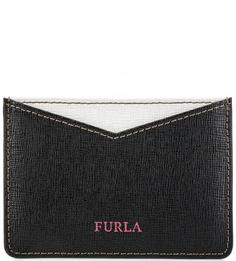 Черная визитница из натуральной кожи Furla