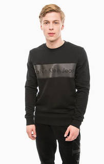 Однотонный свитшот с принтом Calvin Klein Jeans
