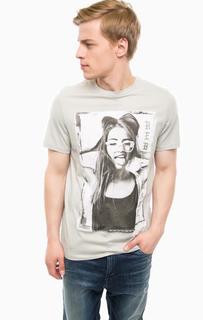 Хлопковая футболка с короткими рукавами Jack & Jones