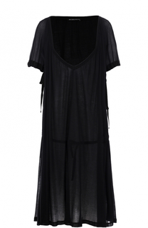 Платье свободного кроя с V-образным вырезом Ann Demeulemeester