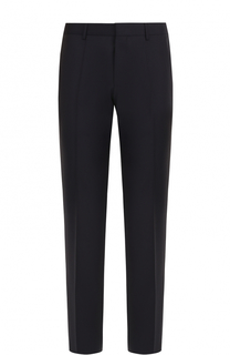 Шерстяные брюки прямого кроя BOSS