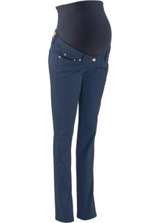 Для будущих мам: стройнящие брюки с прямыми брючинами (темно-синий) Bonprix