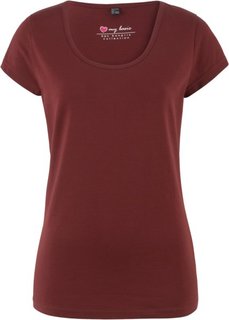 Футболка стретч с коротким рукавом (красный каштан) Bonprix