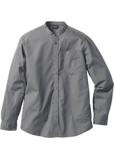 Рубашка Regular Fit с длинными рукавами (серый) Bonprix