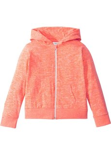 Трикотажная куртка меланжевой расцветки (лососевый меланж) Bonprix