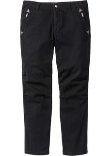 Брюки-чино Regular Fit, cредний рост (N) (черный) Bonprix
