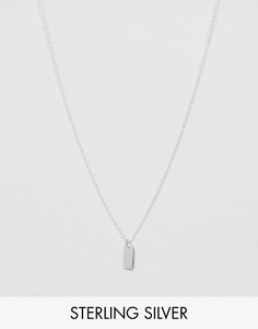 Серебряное ожерелье с подвеской ASOS - Серебряный