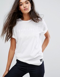 Футболка с логотипом Levis Line 8 - Белый