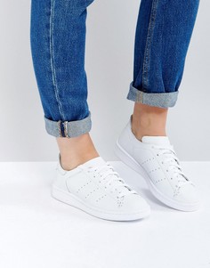 Белые кроссовки adidas Originals Stan Smith Lea Sock - Белый
