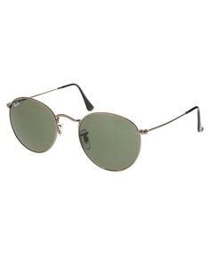 Солнцезащитные очки с круглой металлической оправой Ray-Ban - Серый