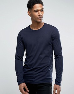 Лонгслив United Colors of Benetton - Темно-синий