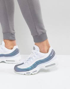 Белые премиум-кроссовки Nike Air Max 95 538416-401 - Белый