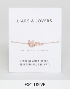 Браслет с надписью Libra Liars &amp; Lovers - Золотой