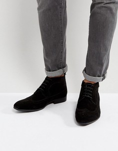 Черные ботинки чукка из искусственной замши ASOS - Черный
