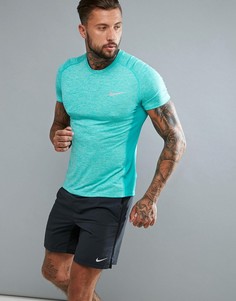 Синяя дышащая футболка Nike Running Miler 834241-446 - Синий
