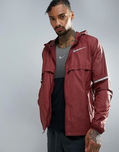 Бордовая спортивная куртка Nike Running Shield 857856-619 - Красный