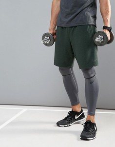 Зеленые шорты из флиса Nike Training Dri-FIT 8 817417-332 - Зеленый