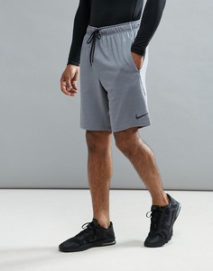 Серые флисовые шорты Nike Training Dri-FIT 8 817417-065 - Серый