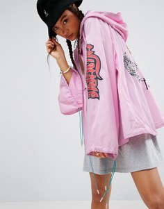 Куртка с вышивкой ASOS Premium - Розовый