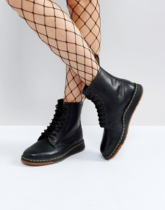 Ботинки с 8 парами люверсов Dr Martens Lite Newton - Черный