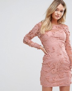 Платье с цветочной аппликацией Parisian - Розовый