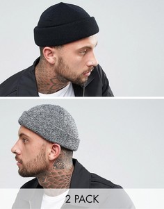 2 шапки-бини ASOS - СКИДКА - Мульти