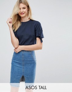 Футболка с завязками на рукавах ASOS TALL - Мульти