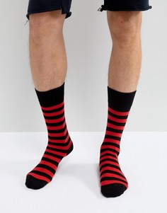 Красные носки в полоску Dr Martens - Красный