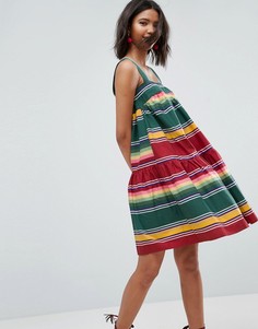 Свободный сарафан в полоску ASOS - Мульти