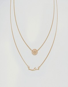 Ярусное филигранное ожерелье ASOS - Золотой