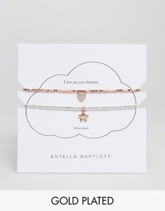 Набор из позолоченного и посеребренного браслетов Estella Bartlett - Золотой