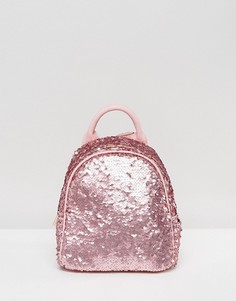 Розовый мини-рюкзак с пайетками Skinnydip - Розовый