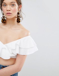 Черепаховые серьги ASOS - Золотой