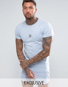 Синяя обтягивающая футболка Puma эксклюзивно для ASOS - Синий