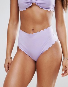 Плавки-бикини с завышенной талией Missguided - Фиолетовый