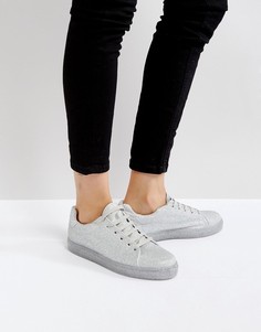 Кроссовки на шнуровке ASOS DREAMING - Серебряный