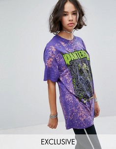 Фестивальная футболка с принтом Pantera Reclaimed Vintage Inspired - Фиолетовый