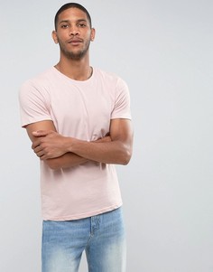 Розовая футболка с круглым вырезом Burton Menswear - Розовый