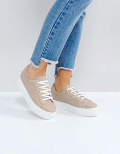 Кроссовки на шнуровке ASOS DAY LIGHT - Бежевый