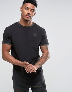 Черная обтягивающая футболка SikSilk - Черный
