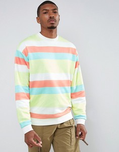 Oversize-свитшот в полоску ASOS - Мульти
