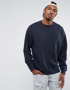 Темно-синий оversize-свитшот ASOS - Темно-синий