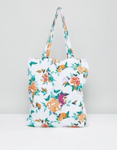 Пляжная сумка-тоут с цветочным принтом Vero Moda - Мульти