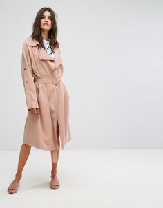 Легкое пальто в минималистском стиле Suncoo - Коричневый
