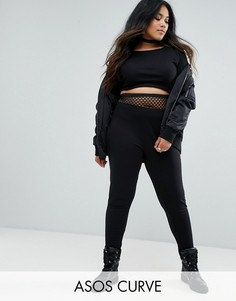 Двухслойные леггинсы ASOS CURVE - Черный