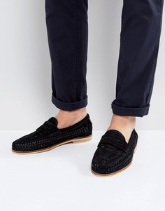 Плетеные лоферы Burton Menswear - Черный